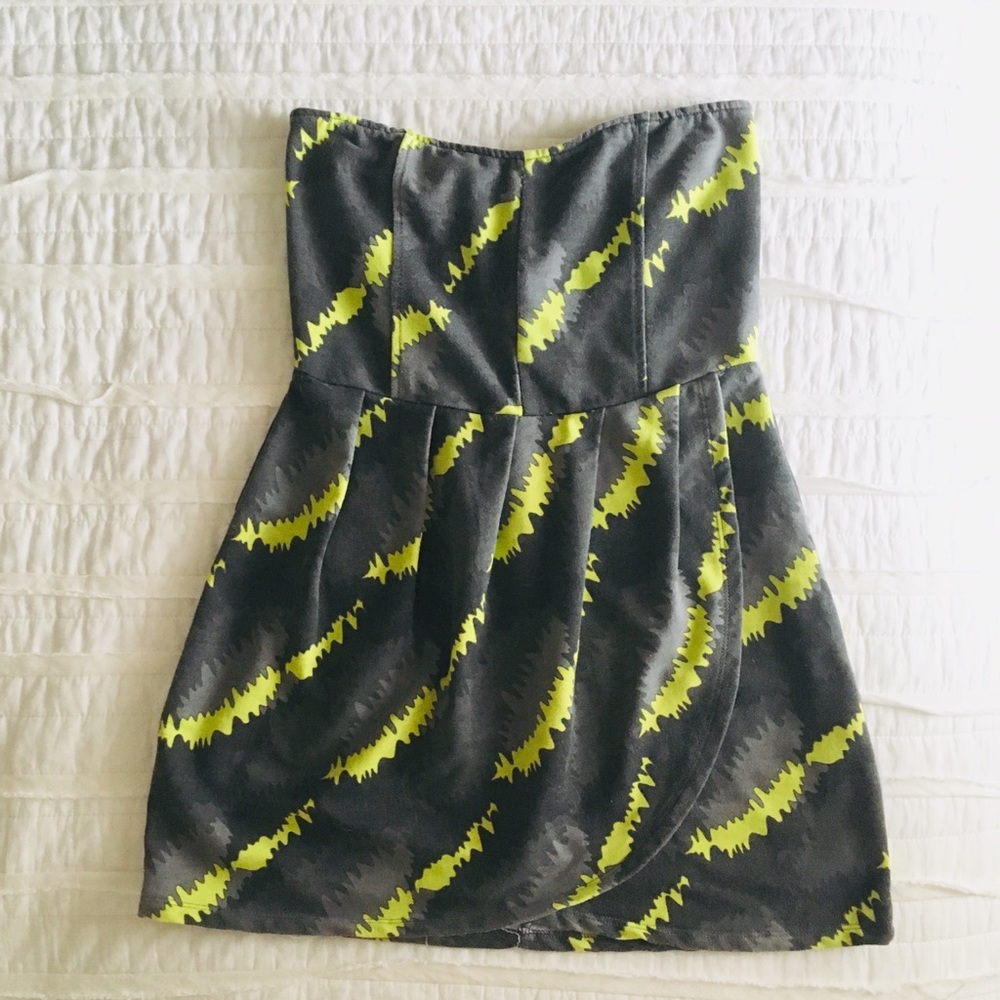 Y2K Strapless Cotton Blend Dress 5/$25